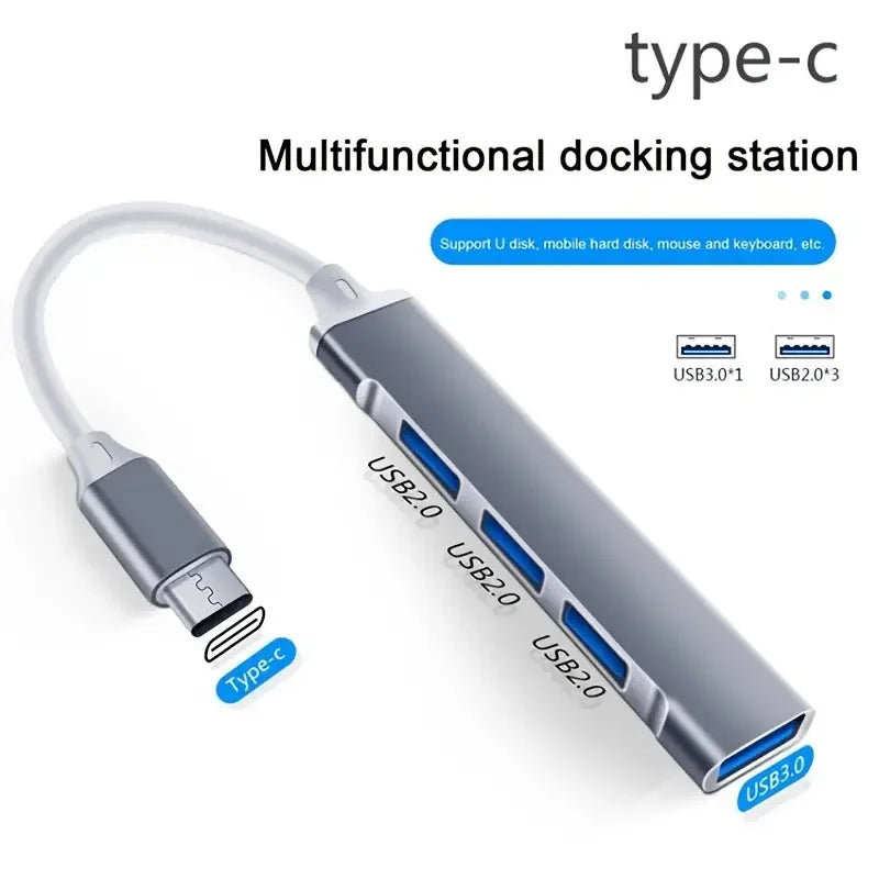 7-Port USB Hub 7-in-1 USB-C to USB 3.0