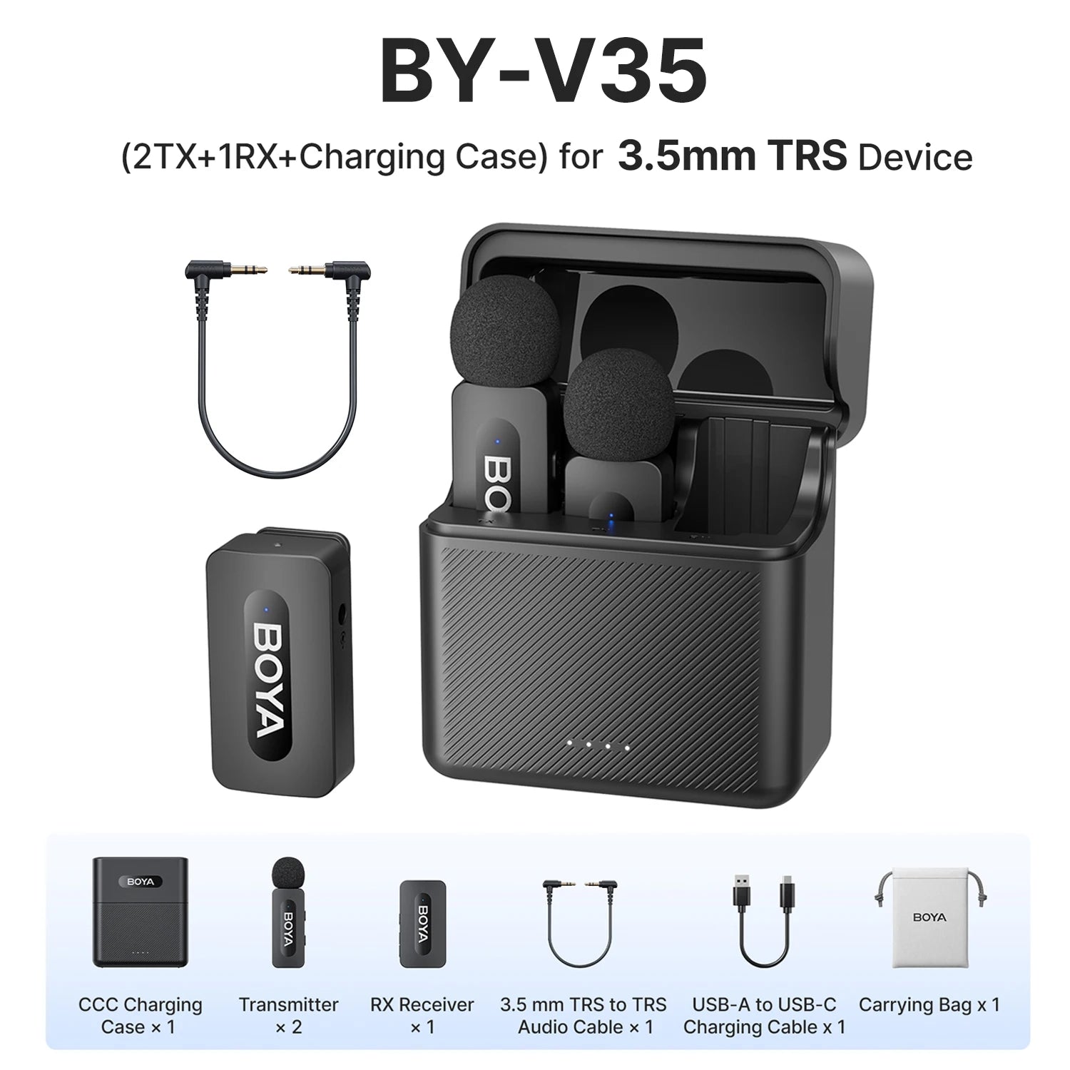 BOYA BY-V3 Wireless Lavalier Microphone