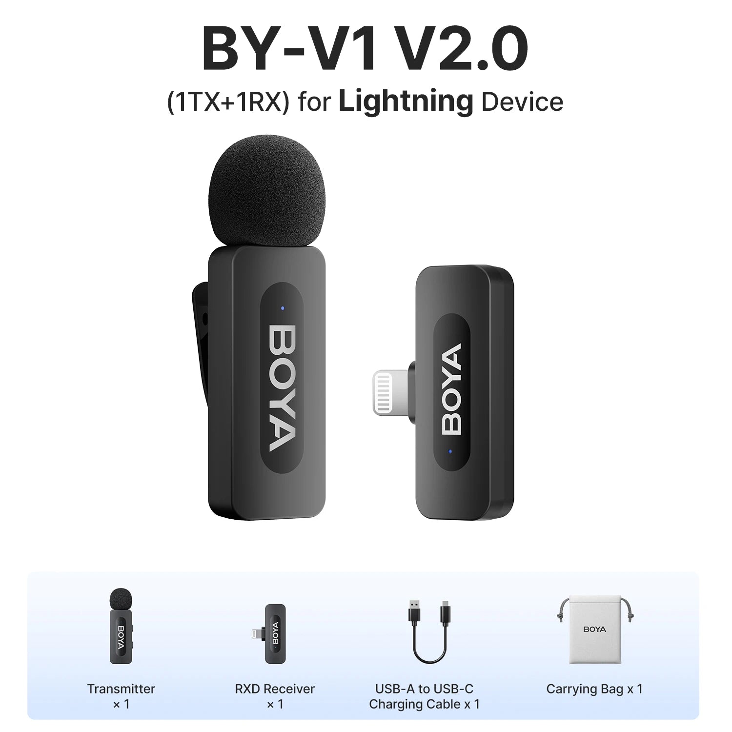 BOYA BY-V3 Wireless Lavalier Microphone