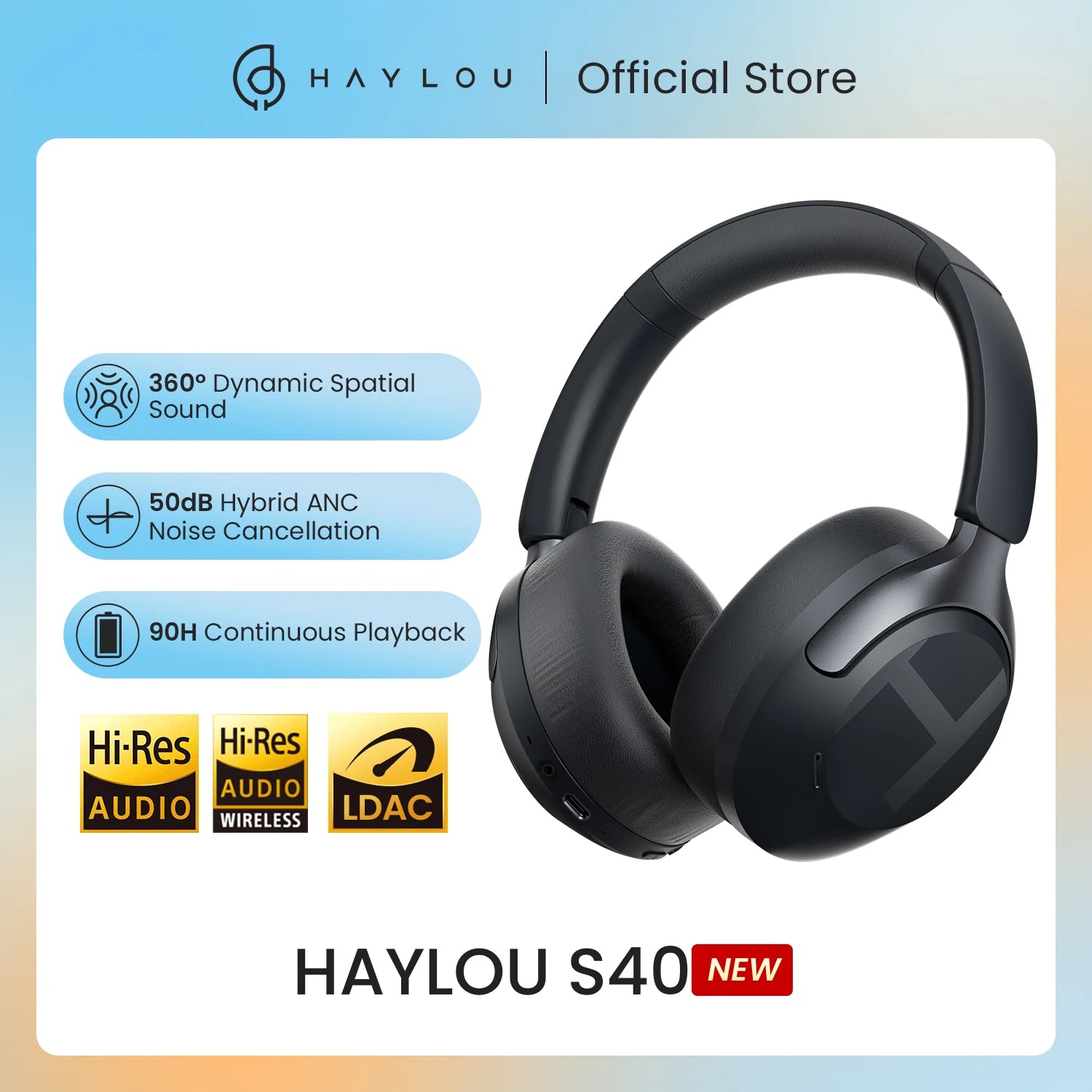 HAYLOU S40 ANC Wireless Headphones
