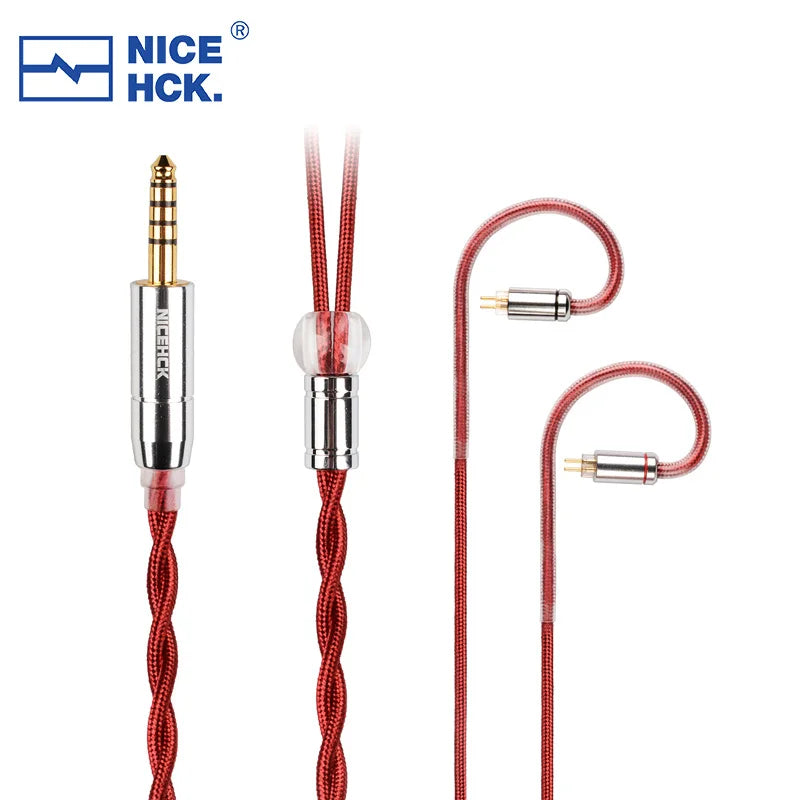 NICEHCK RedAg 4N Pure Silver HiFi Earphone