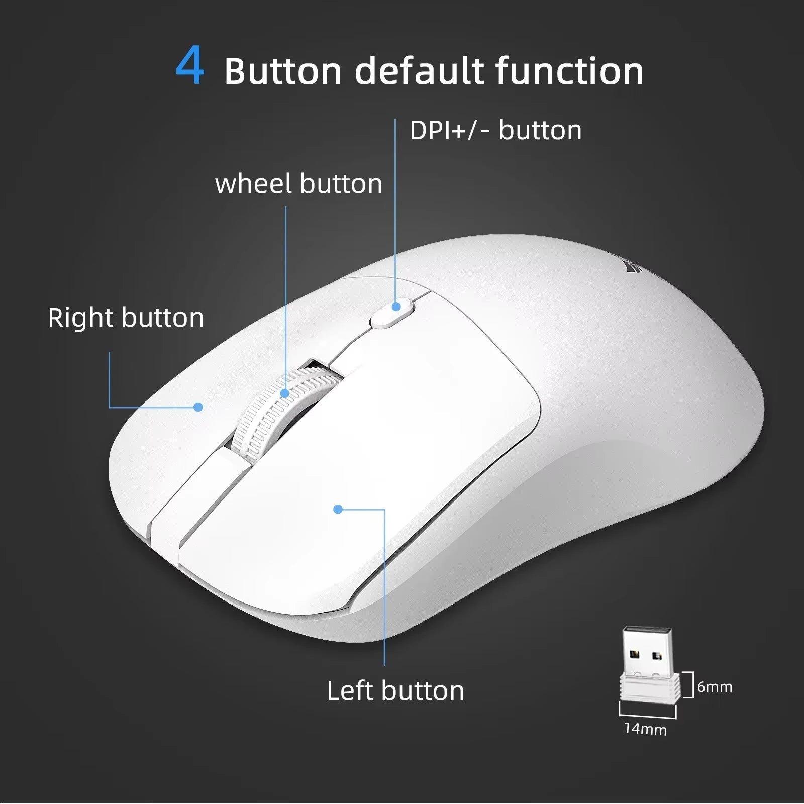 2.4G Wireless Ergonomic Mouse