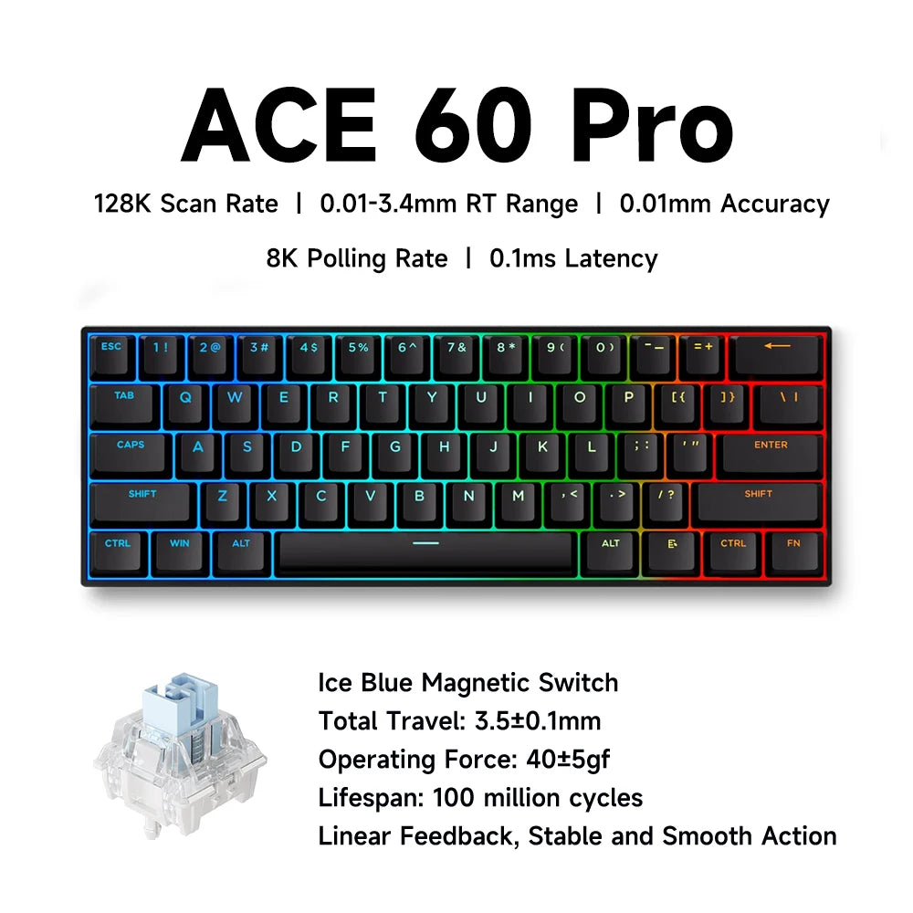 MCHOSE ACE 68 Magnetic Switch Gaming Keyboard