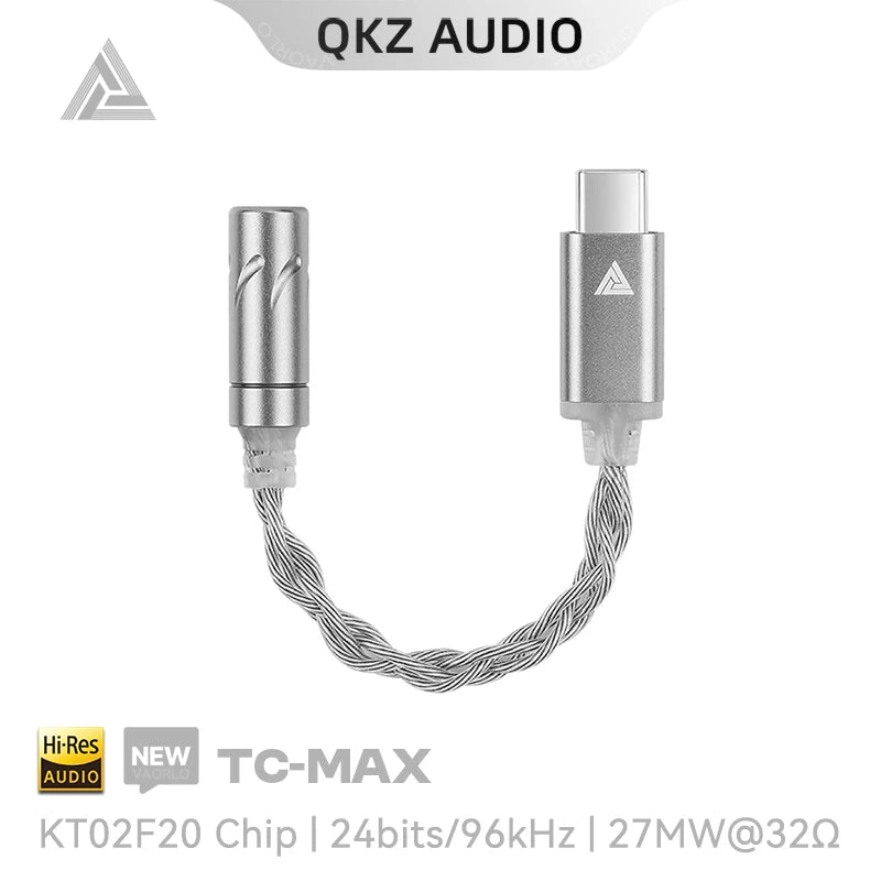 QKZ TC MAX Pro USB Type C To 3.5mm