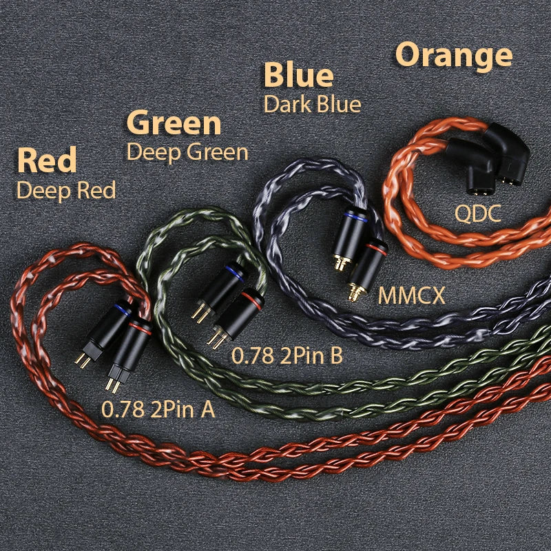 OPENHEART 8 Core Earphone Cable GoDazzle 2.5/3.5/4.4mm