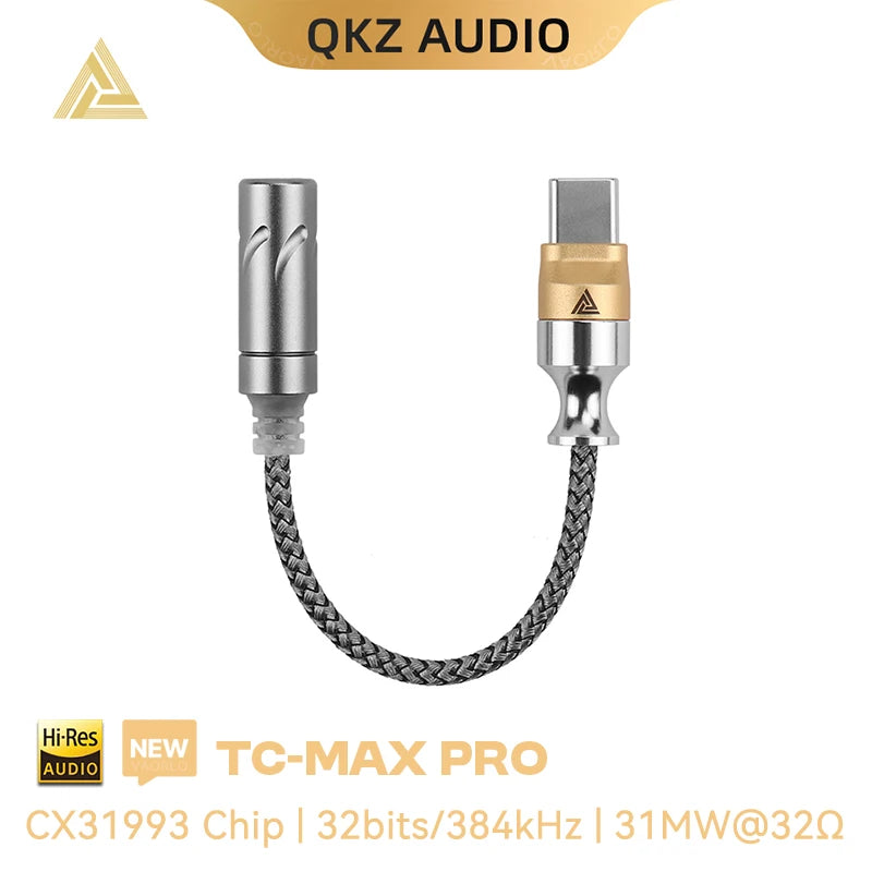 QKZ TC MAX Pro USB Type C To 3.5mm