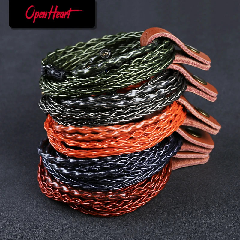 OPENHEART 8 Core Earphone Cable GoDazzle 2.5/3.5/4.4mm