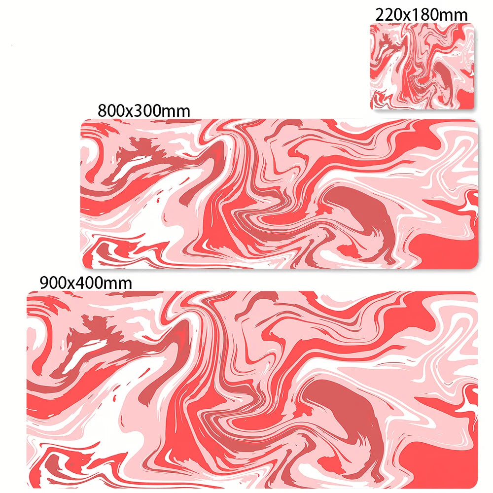 XXL 900x400 Black & White Strata Liquid Gaming Desk Mat