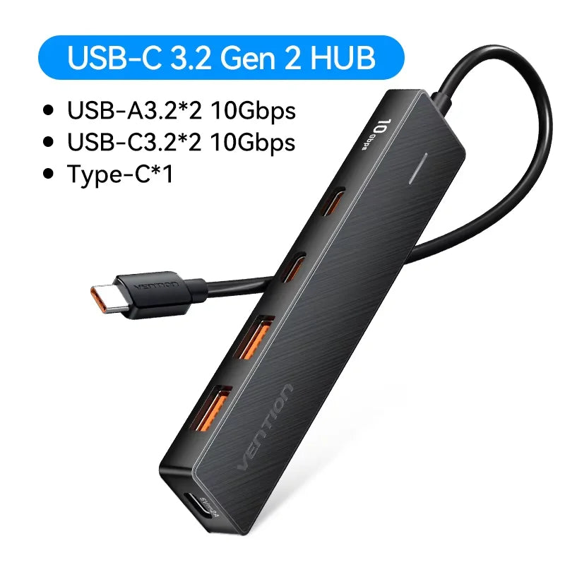 Vention USB 3.2 Gen 2 Hub 5-Port 10Gbps