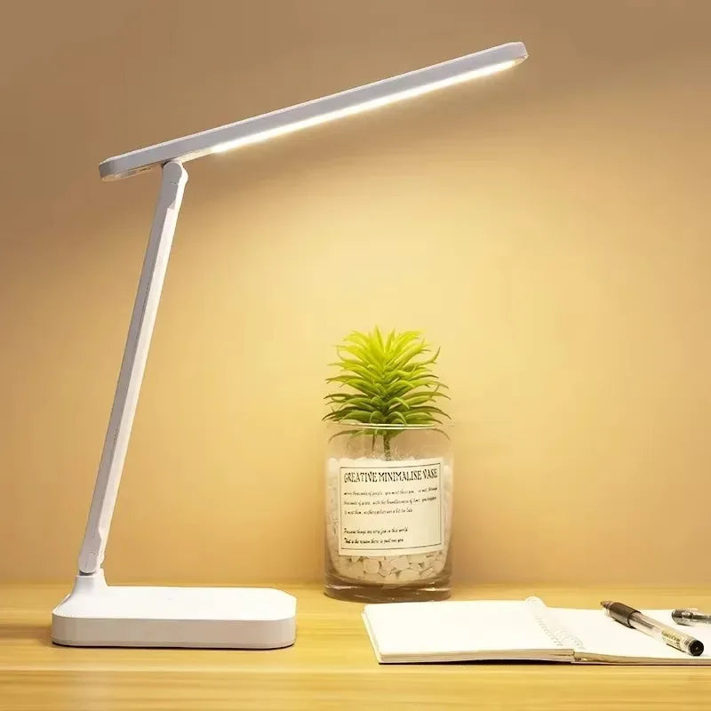 LED Desk Lamp – USB Dimmable Touch Table Lamp with Calendar
