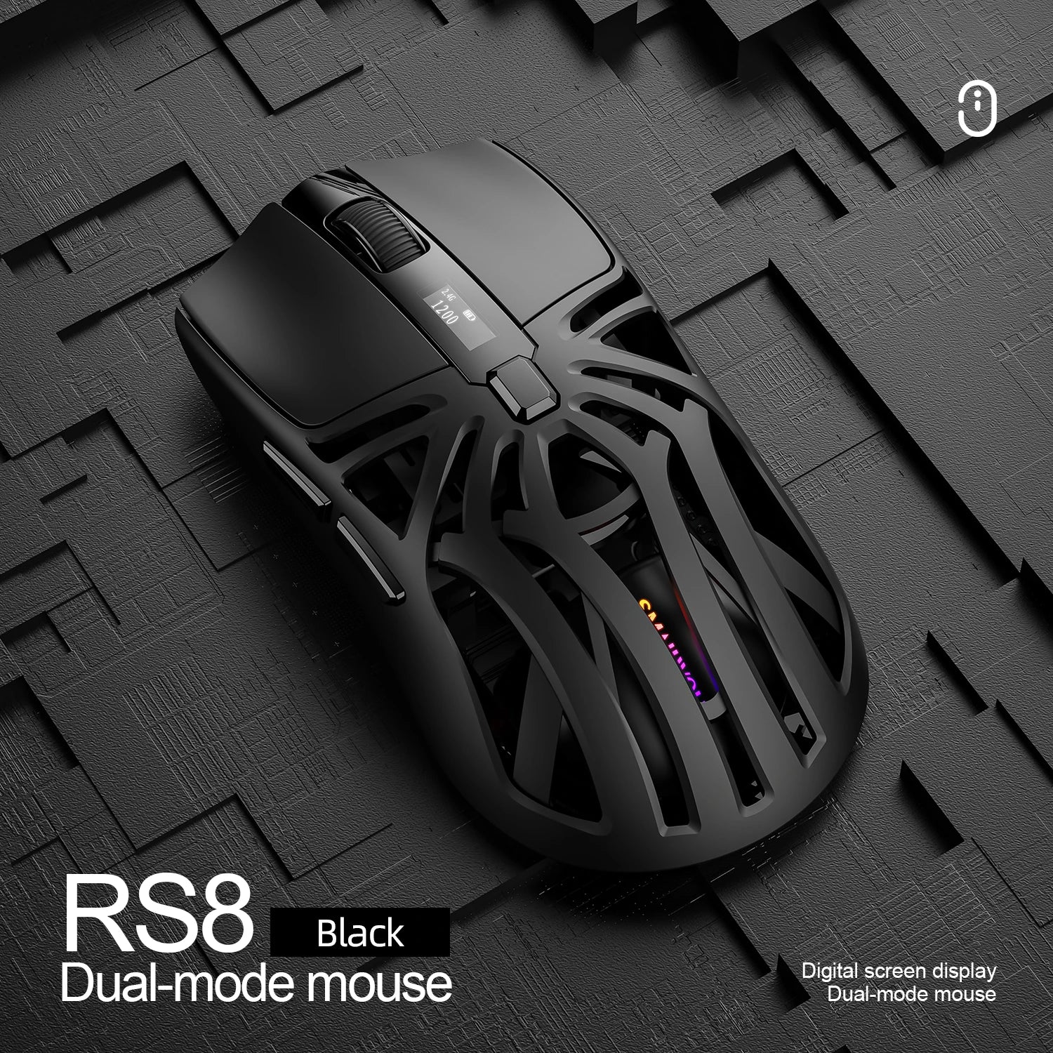 SmailWolf RS8 Bluetooth & 2.4G Wireless Gaming Mouse