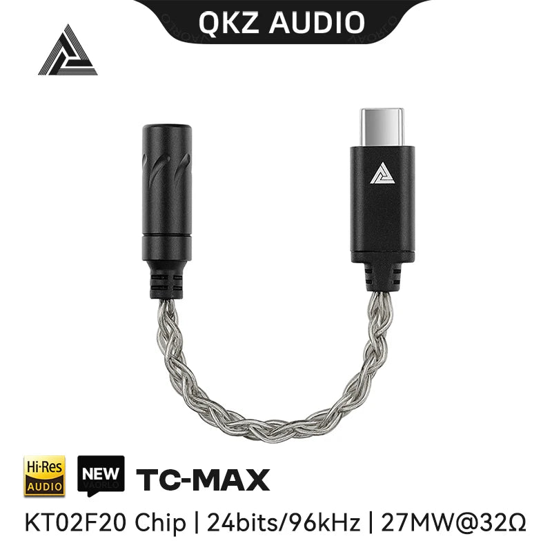 QKZ TC MAX Pro USB Type C To 3.5mm