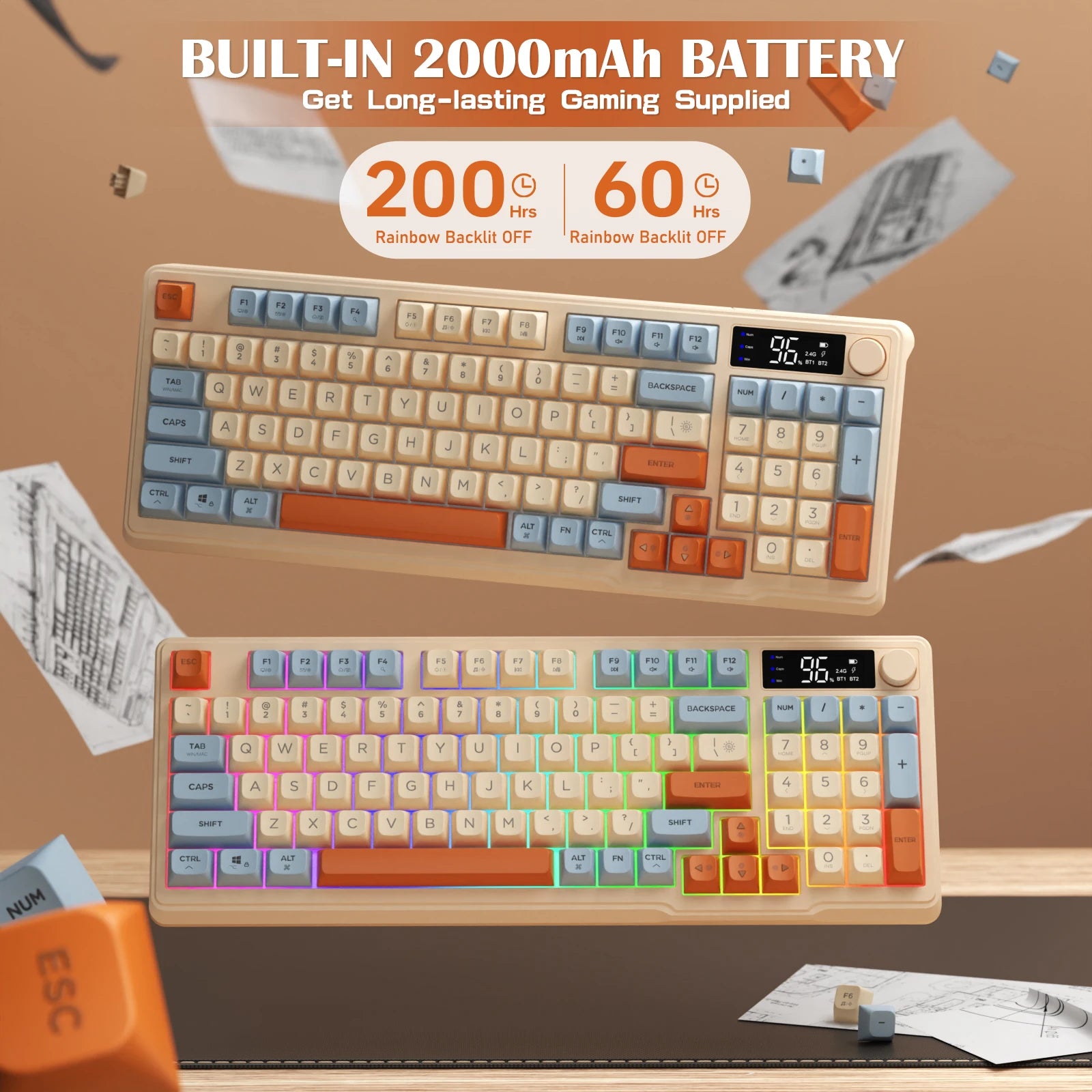 ZIYOU LANG Wireless Gaming Keyboard