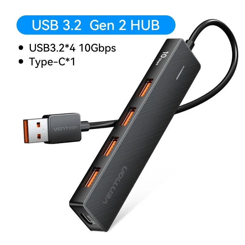 Vention USB 3.2 Gen 2 Hub 5-Port 10Gbps