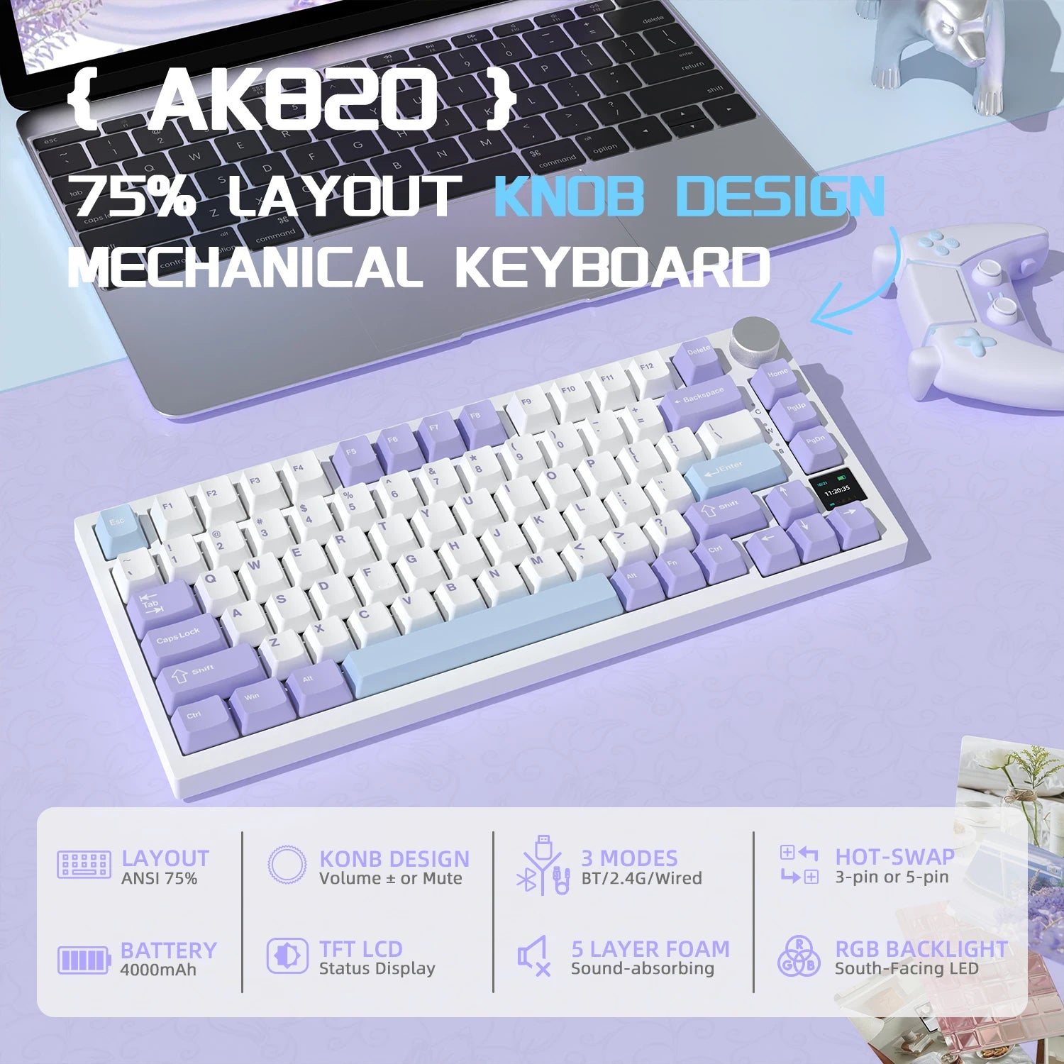 AK820 Pro Mechanical Keyboard