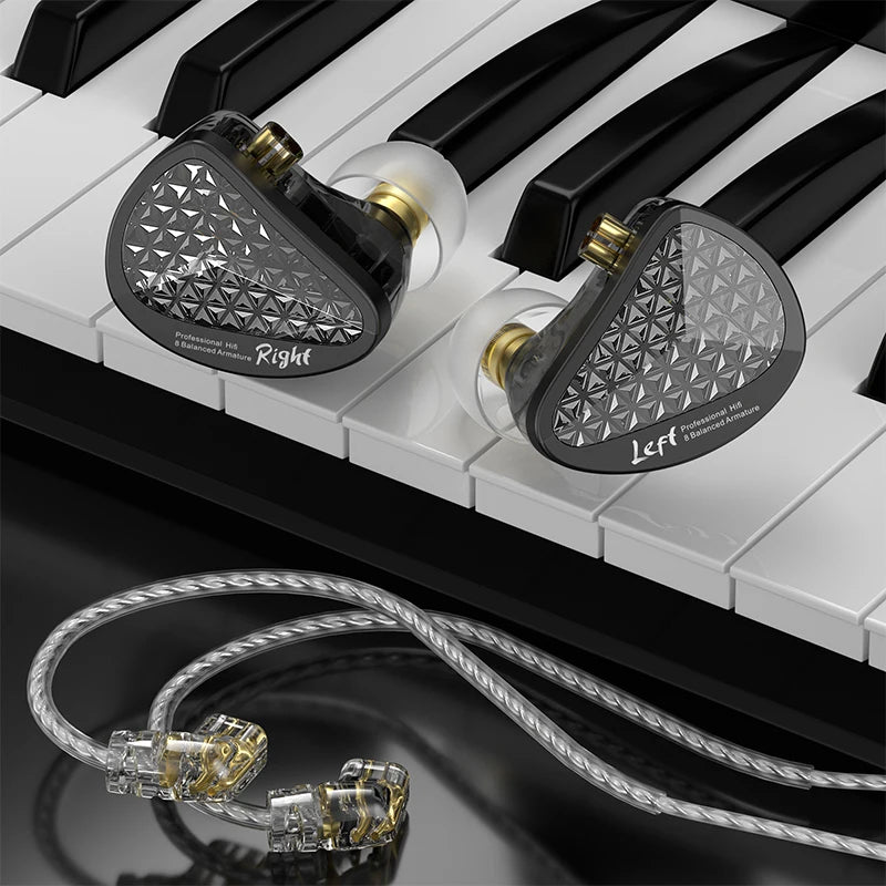 KZ AS16 Pro 16BA IEM | HiFi Bass, Noise-Cancelling Earbuds