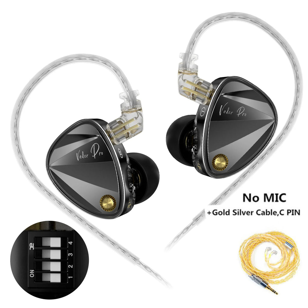 KZ Vader PRO Hifi Bass in Ear Earphones 6-Driver Dynamic IEM
