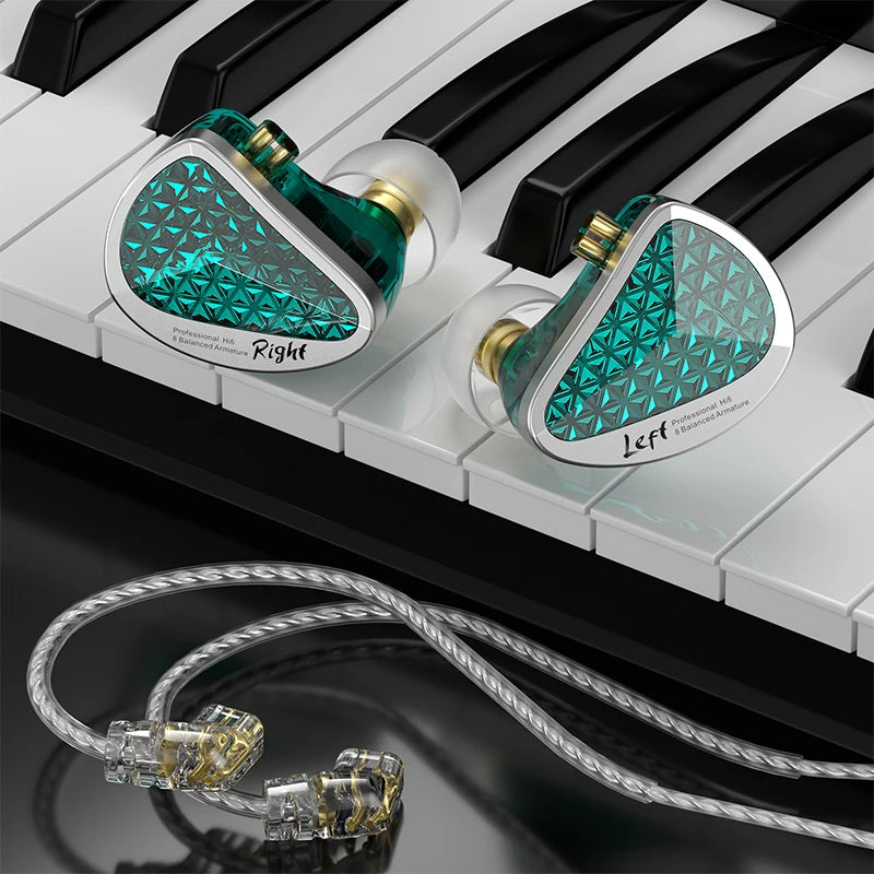 KZ AS16 Pro 16BA IEM | HiFi Bass, Noise-Cancelling Earbuds