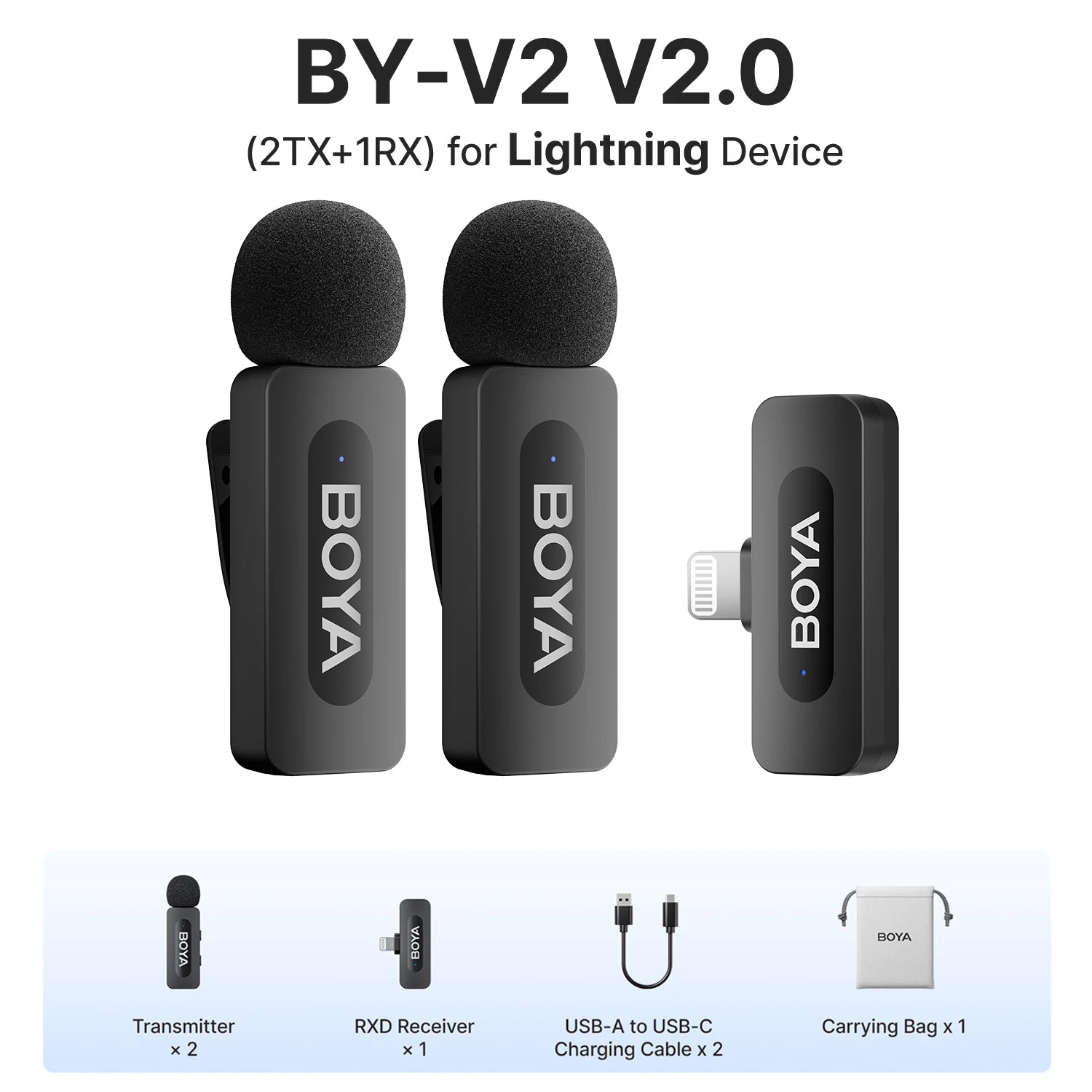 BOYA BY-V3 Wireless Lavalier Microphone