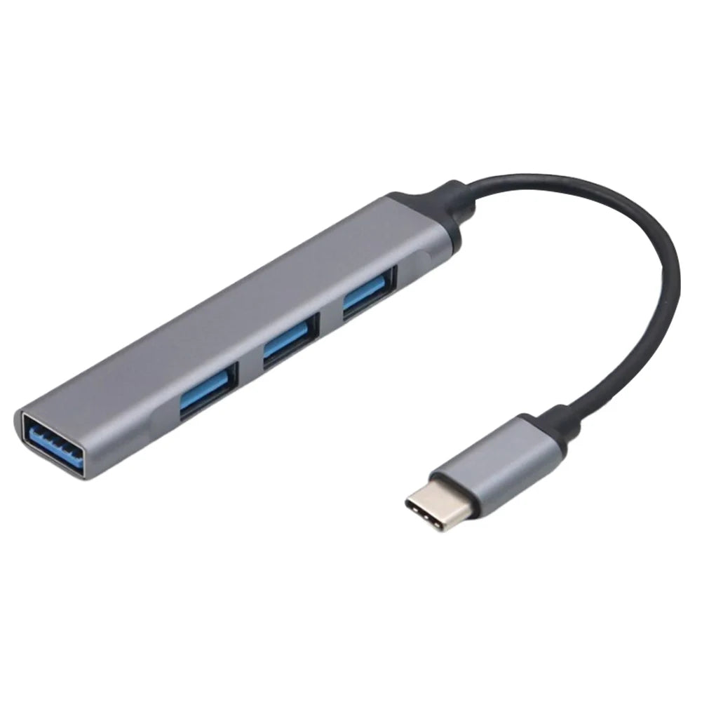 4-Port USB 3.0 Hub Adapter – USB-C to Multiple USB 3.0 Ports