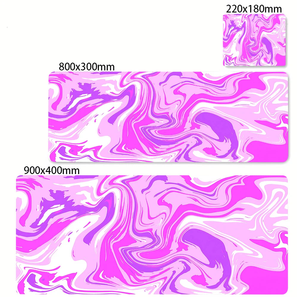 XXL 900x400 Black & White Strata Liquid Gaming Desk Mat