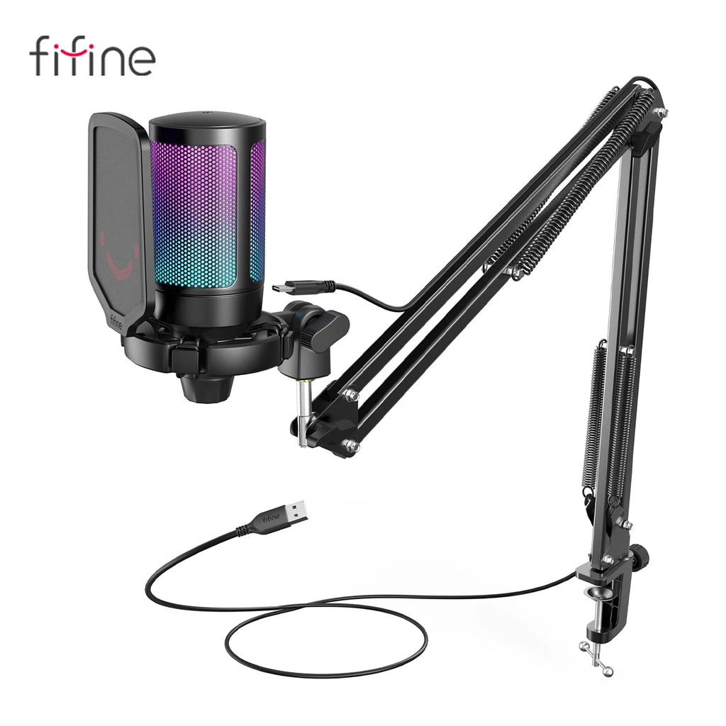 FIFINE USB Gaming Microphone Kit
