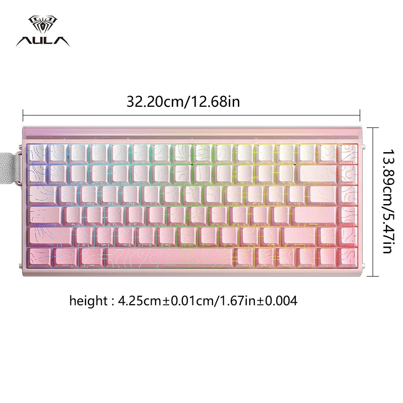 AULA HERO 84 Wired Mechanical Gaming Keyboard RGB Backlit