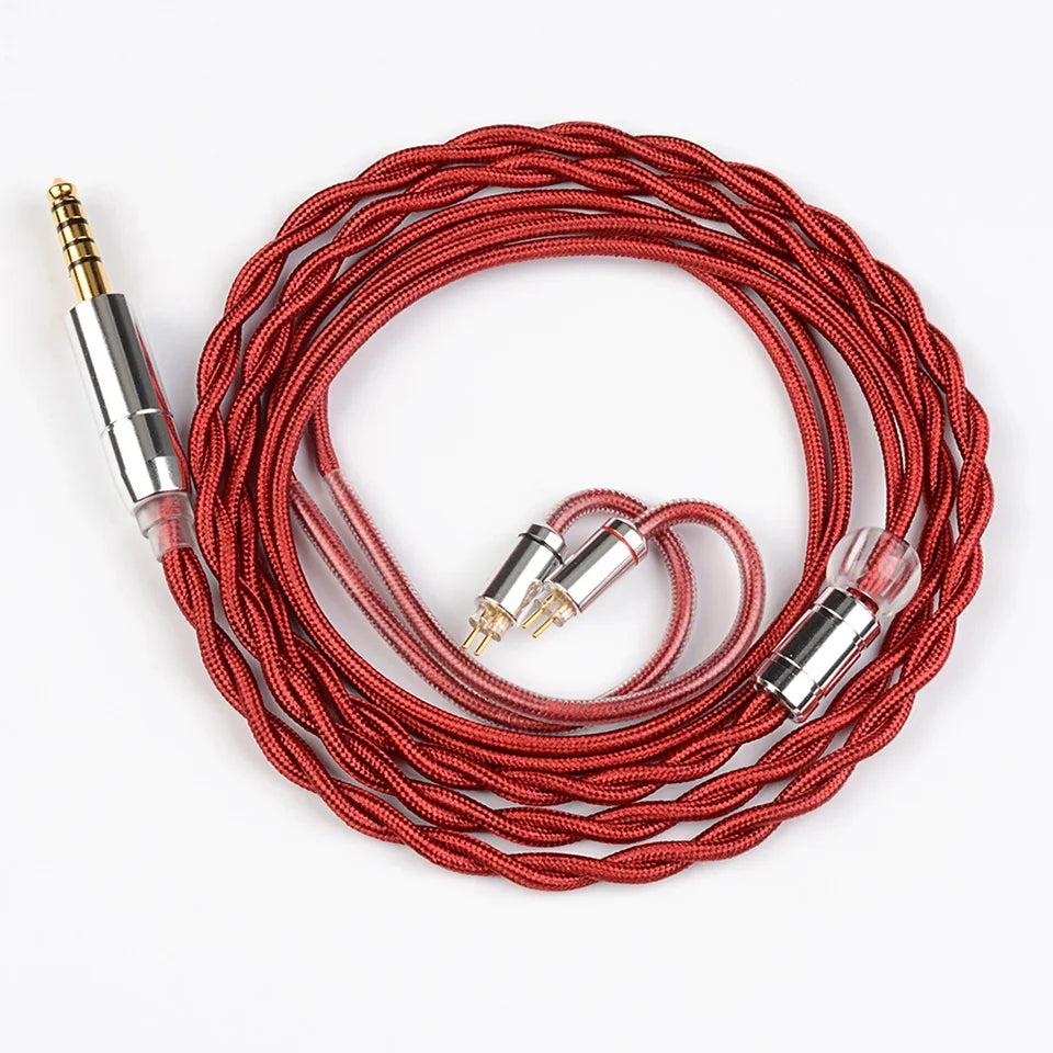 NICEHCK RedAg 4N Pure Silver HiFi Earphone