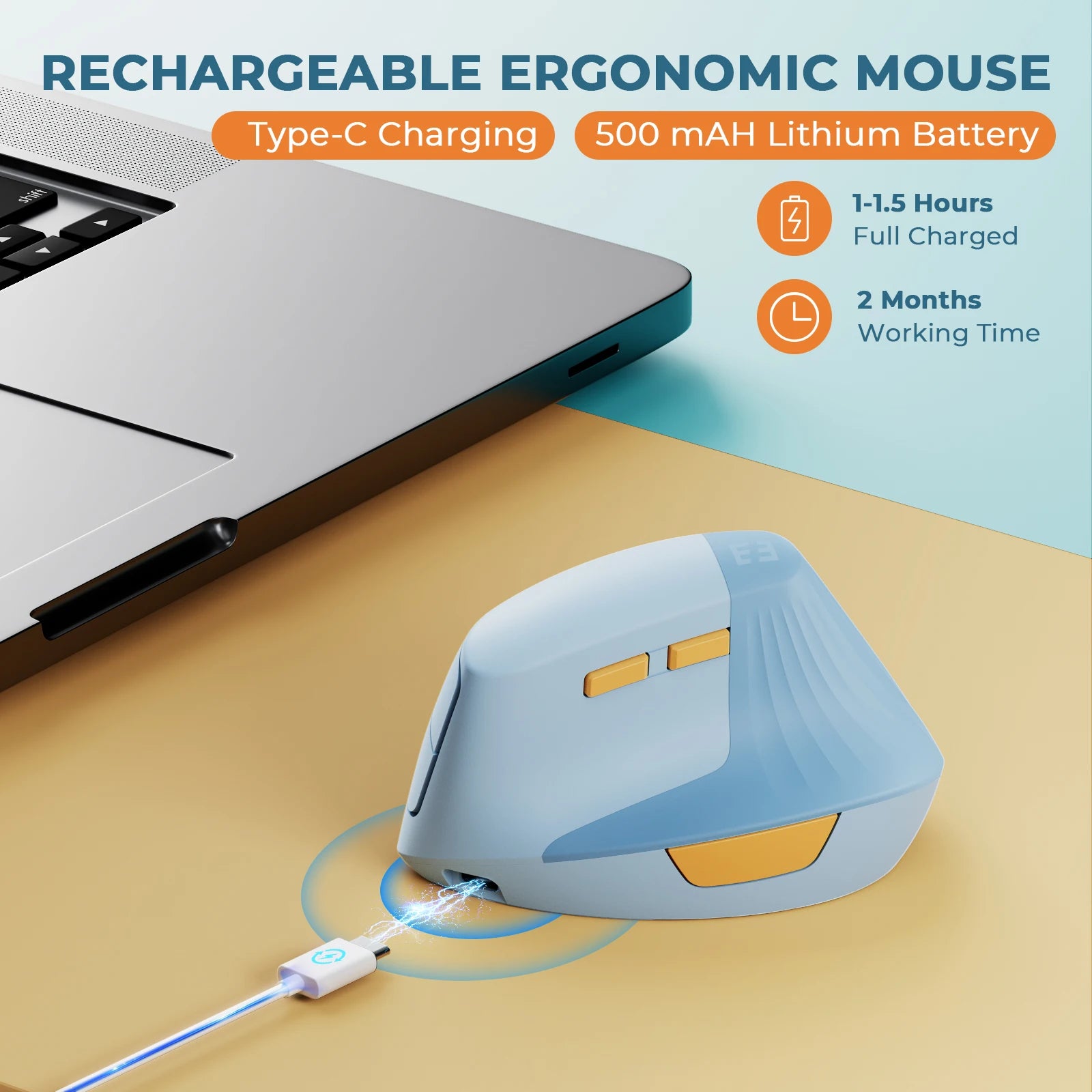 SEENDA Vertical Wireless Mouse