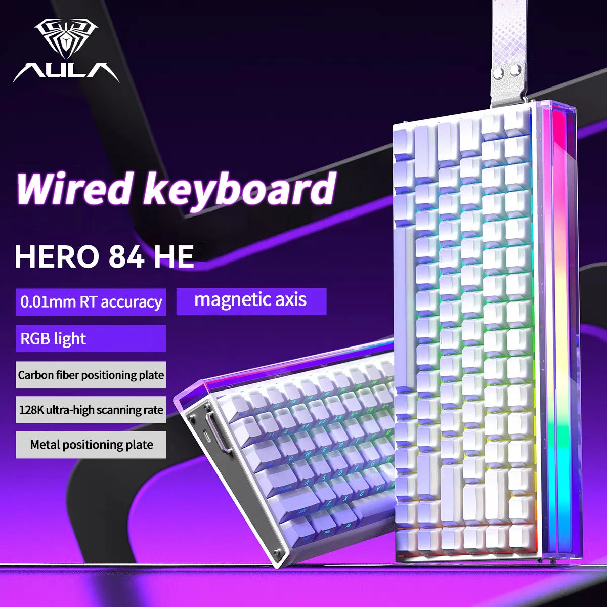 AULA HERO 84 Wired Mechanical Gaming Keyboard RGB Backlit