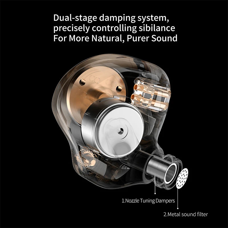 KZ EDZ HiFi Bass IEM – Wired Gaming Earphones with Mic