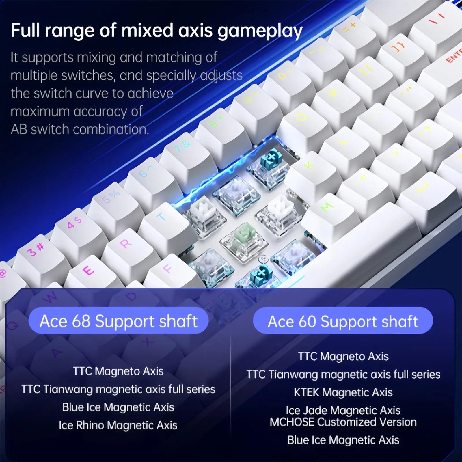 MCHOSE ACE 68 Magnetic Switch Gaming Keyboard