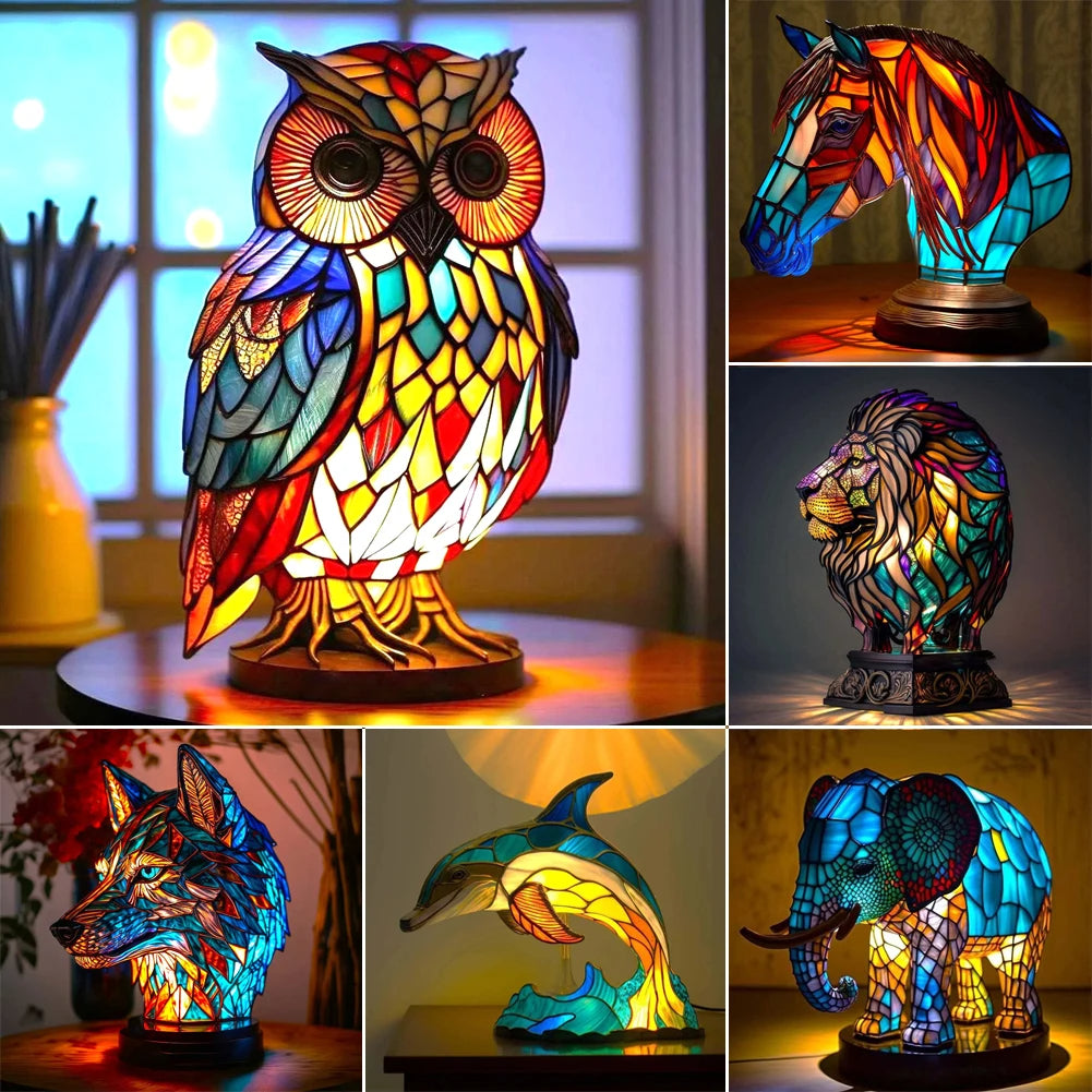 3D Animal Desk Lamp – Colored Night Light for Home Decor